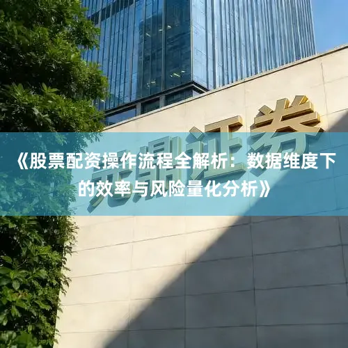 《股票配资操作流程全解析：数据维度下的效率与风险量化分析》