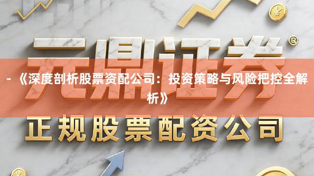 - 《深度剖析股票资配公司：投资策略与风险把控全解析》