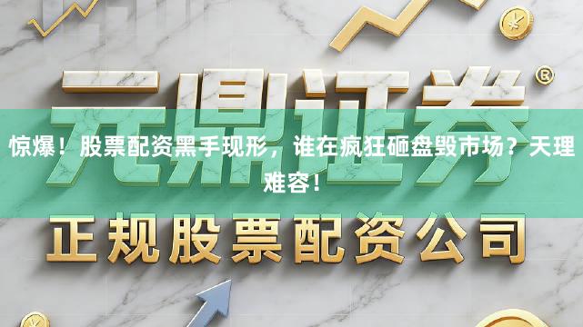 惊爆!股票配资黑手现形,谁在疯狂砸盘毁市场?天理难容!