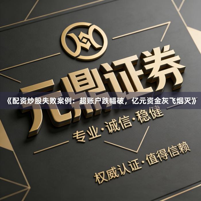 《配资炒股失败案例：超账户跌幅破，亿元资金灰飞烟灭》